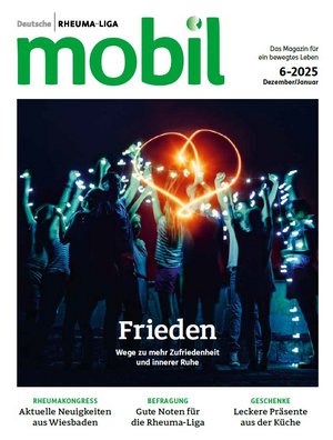 Cover der Mitgliederzeitschrift "mobil" der Deutschen Rheuma-Liga Ausgabe 6-2025