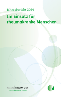 Titelblatt des Jahresbericht 2024 der Deutschen Rheuma-Liga