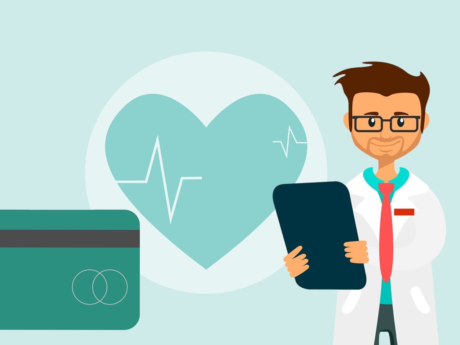 Arzt mit Tablet Arzt mit Tablet