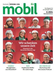 mobil-Titelbild: Ehrenamtliche mit Weihnachtsmannmützen