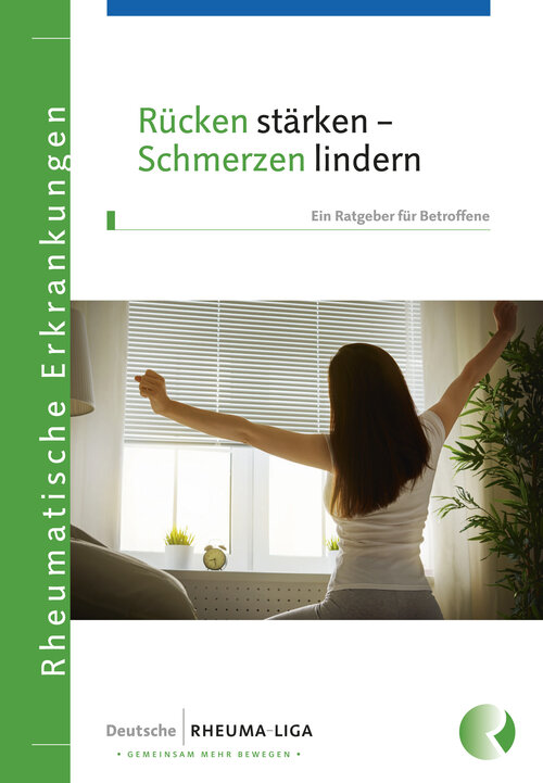 Broschüre "Rücken stärken Schmerzen lindern" der Rheuma-Liga